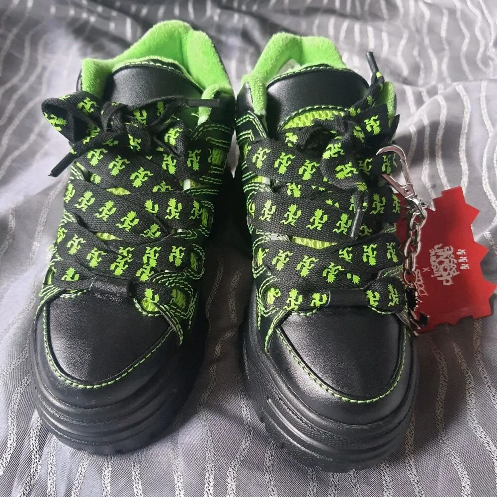 ICP X Dolls Kill Hatchetman Sneakers Sz 6 Insane Clown Posse Platform Rave Shoes